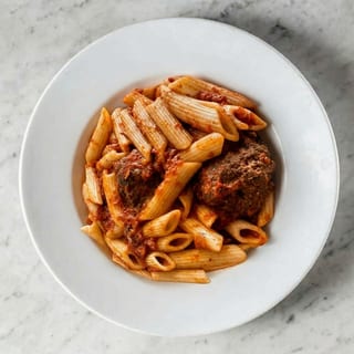 Penne with Meatballs